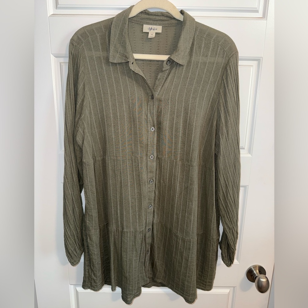 Style & Co. Sage Button Down Shirt‎
